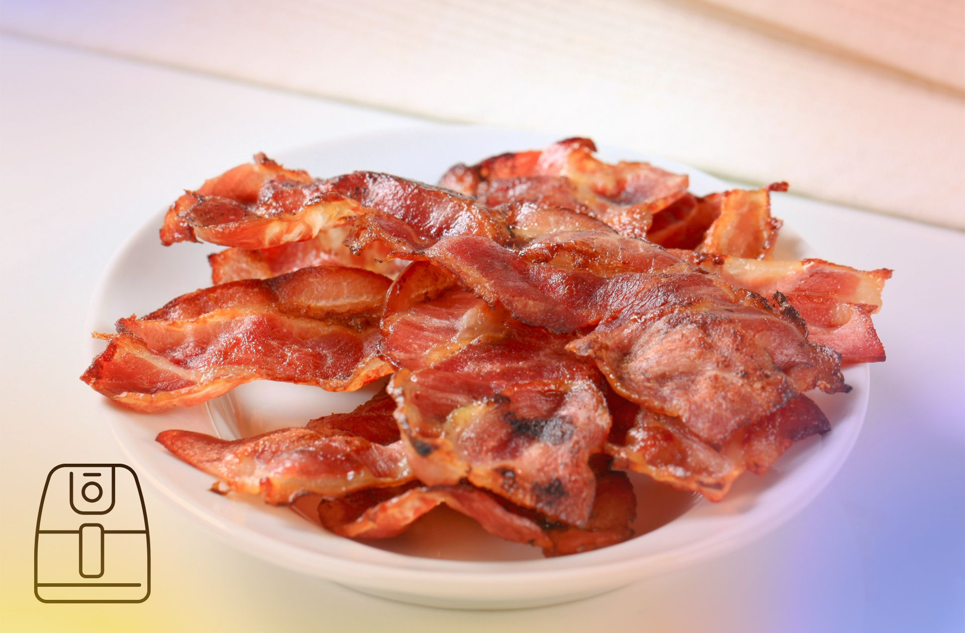 Bacon crispy uit de Airfryer