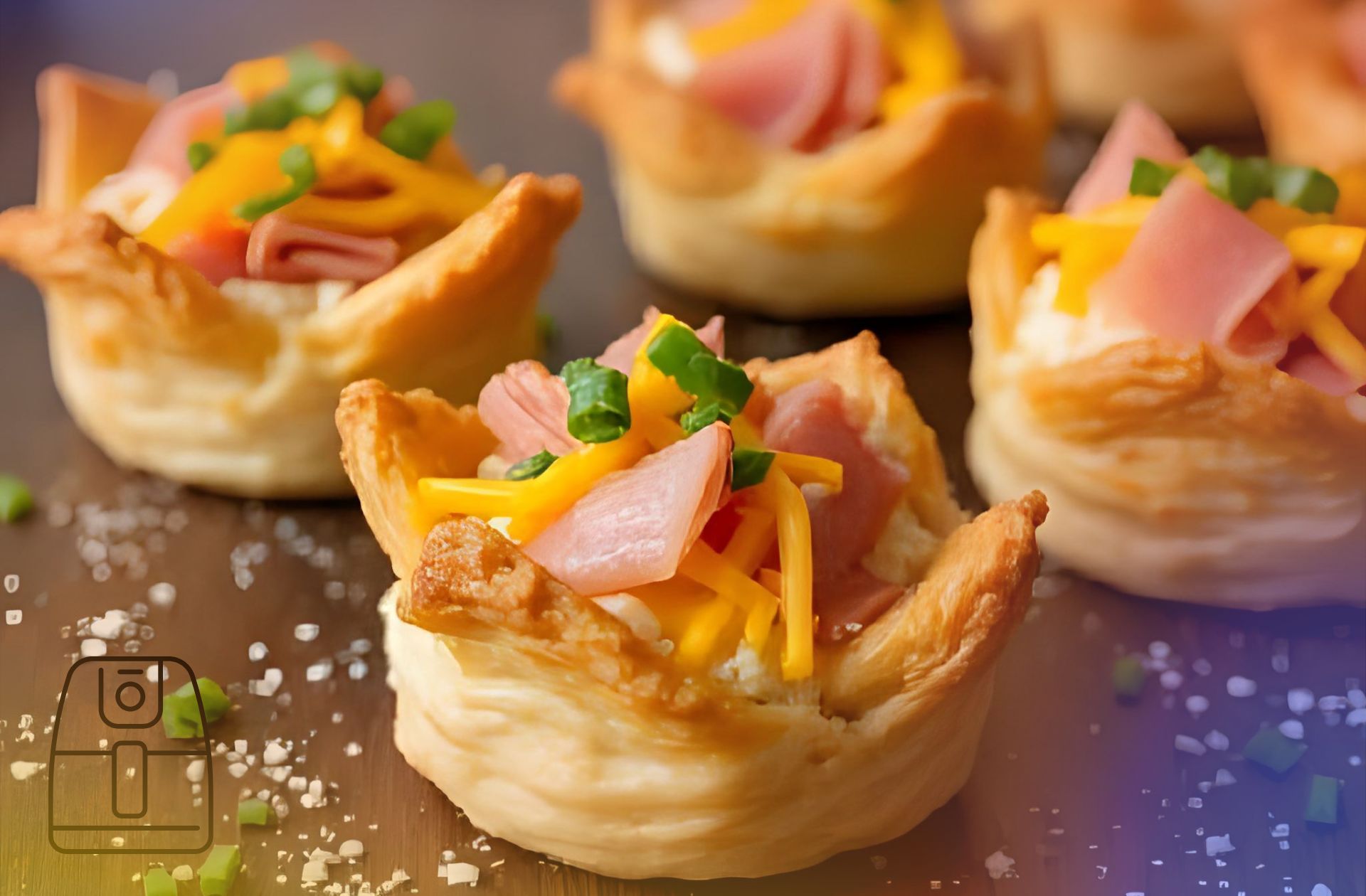 Bladerdeeghapjes uit de Airfryer