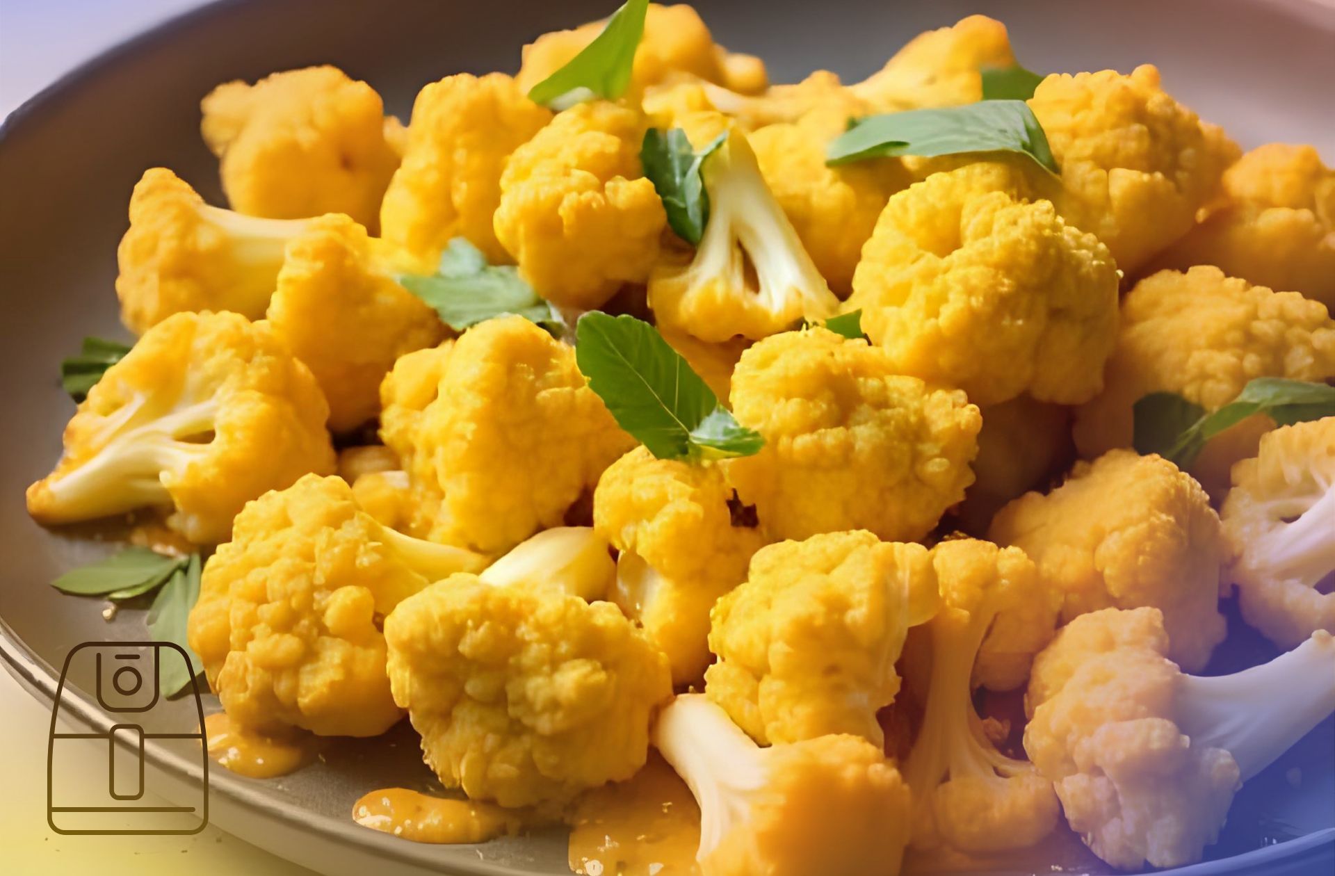 Bloemkoolroosjes met kerrie uit de Airfryer