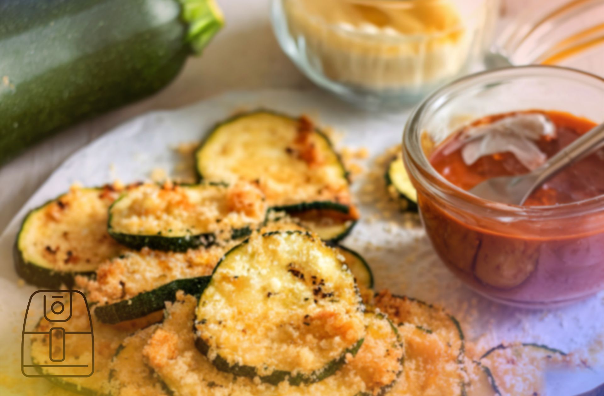 Courgettechips uit de Airfryer