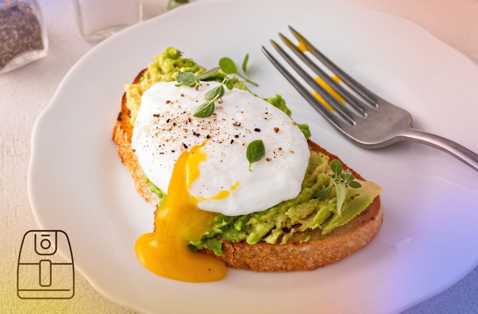 Ei in avocado uit de Airfryer