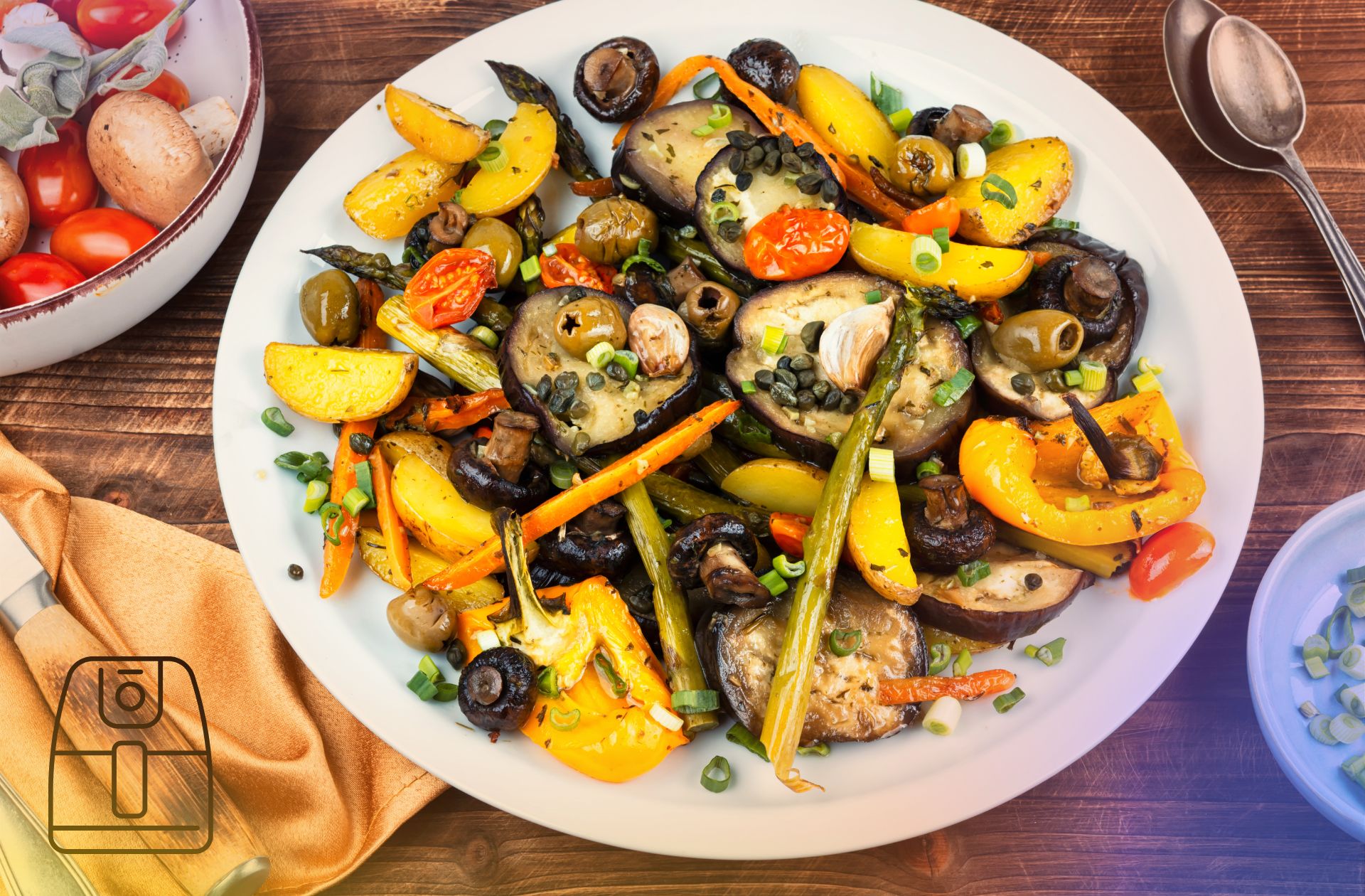 Gegrilde groentenmix uit de Airfryer