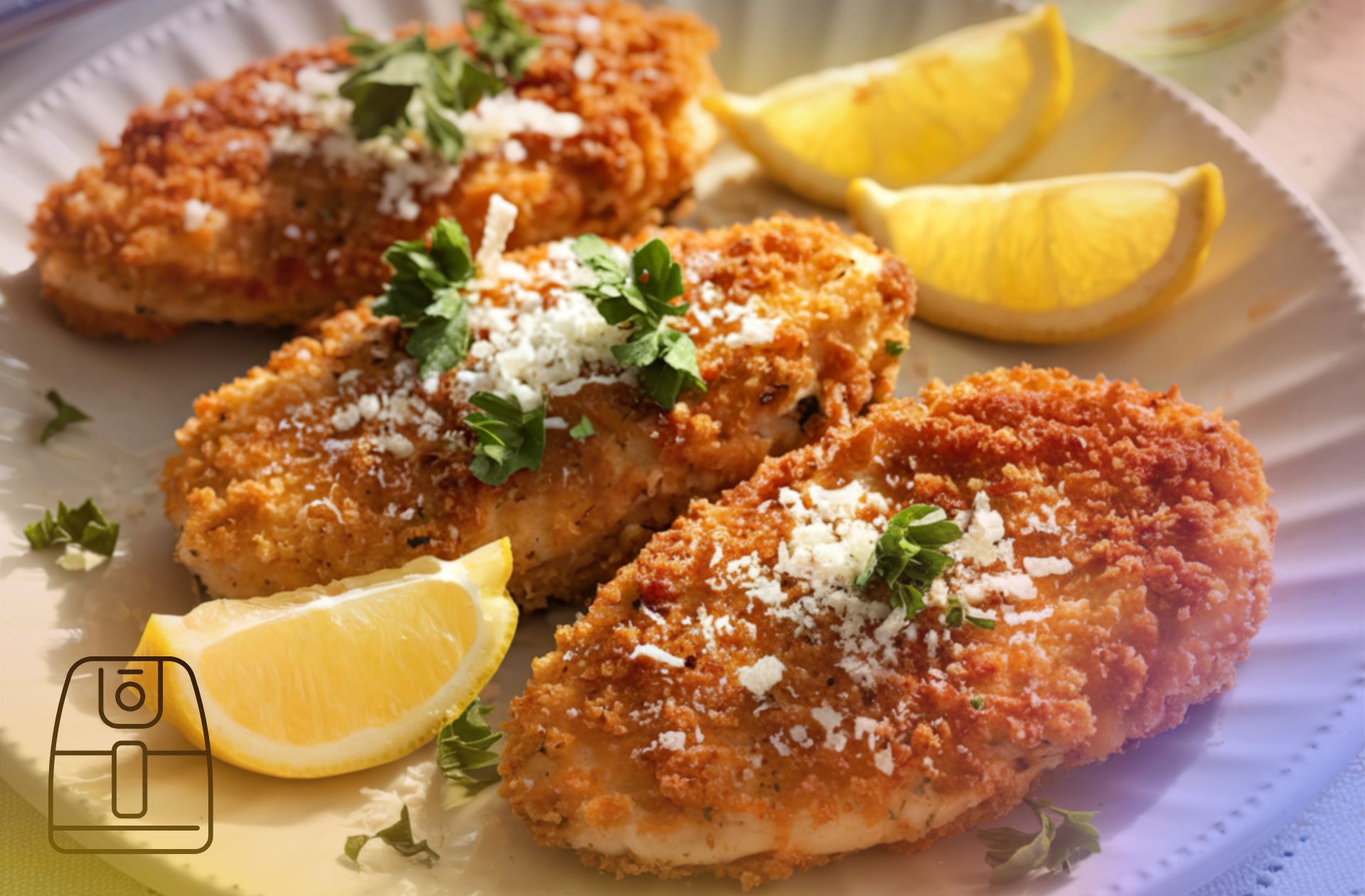 Gepaneerde kipfilet uit de Airfryer