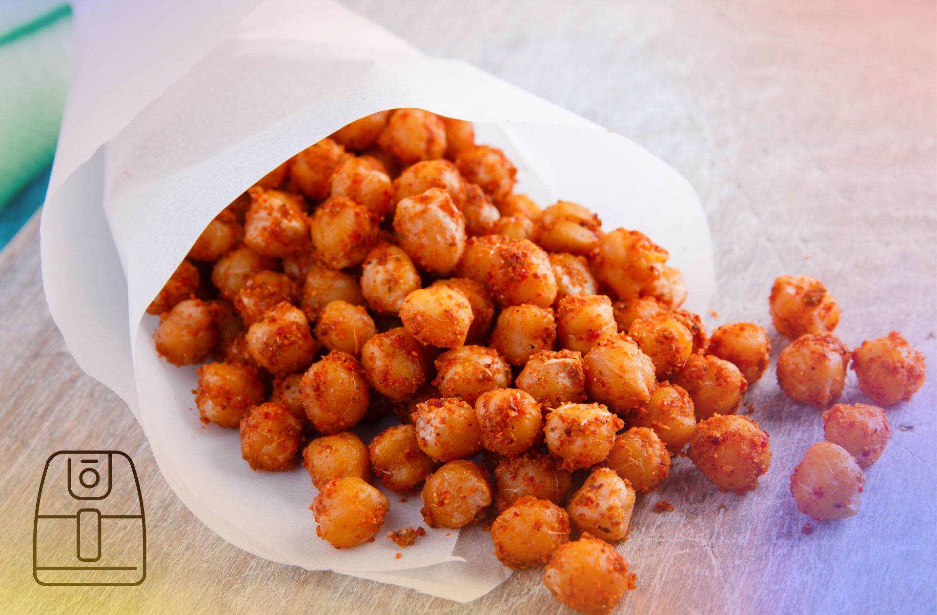 Geroosterde kikkererwten uit de Airfryer