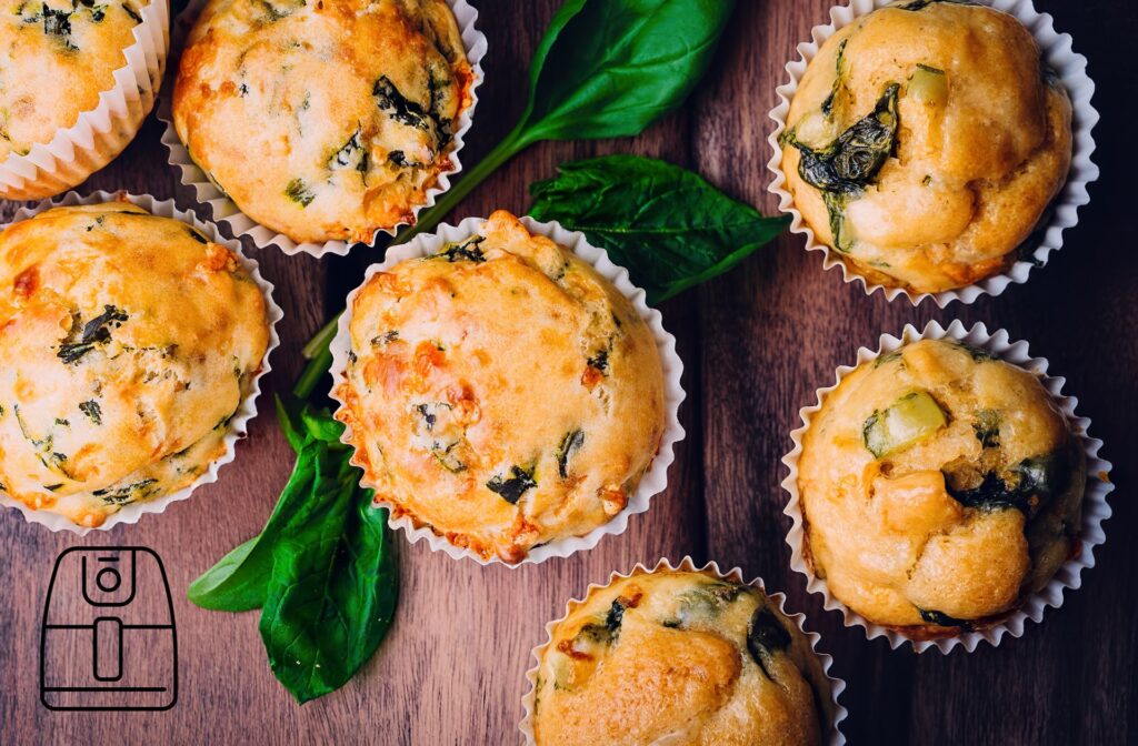 Hartige muffins uit de Airfryer