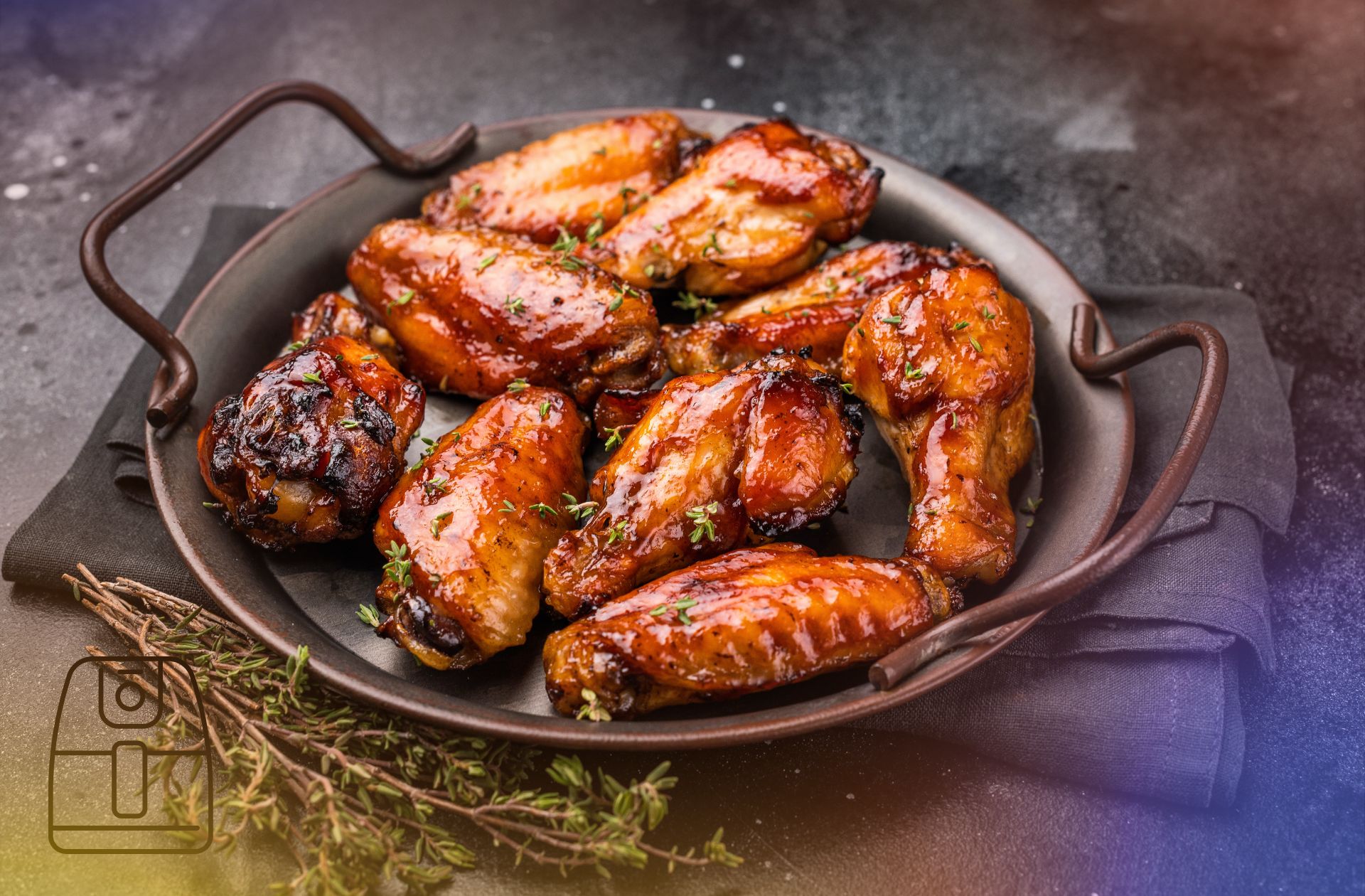 Hotwings met honing-BBQ uit de Airfryer