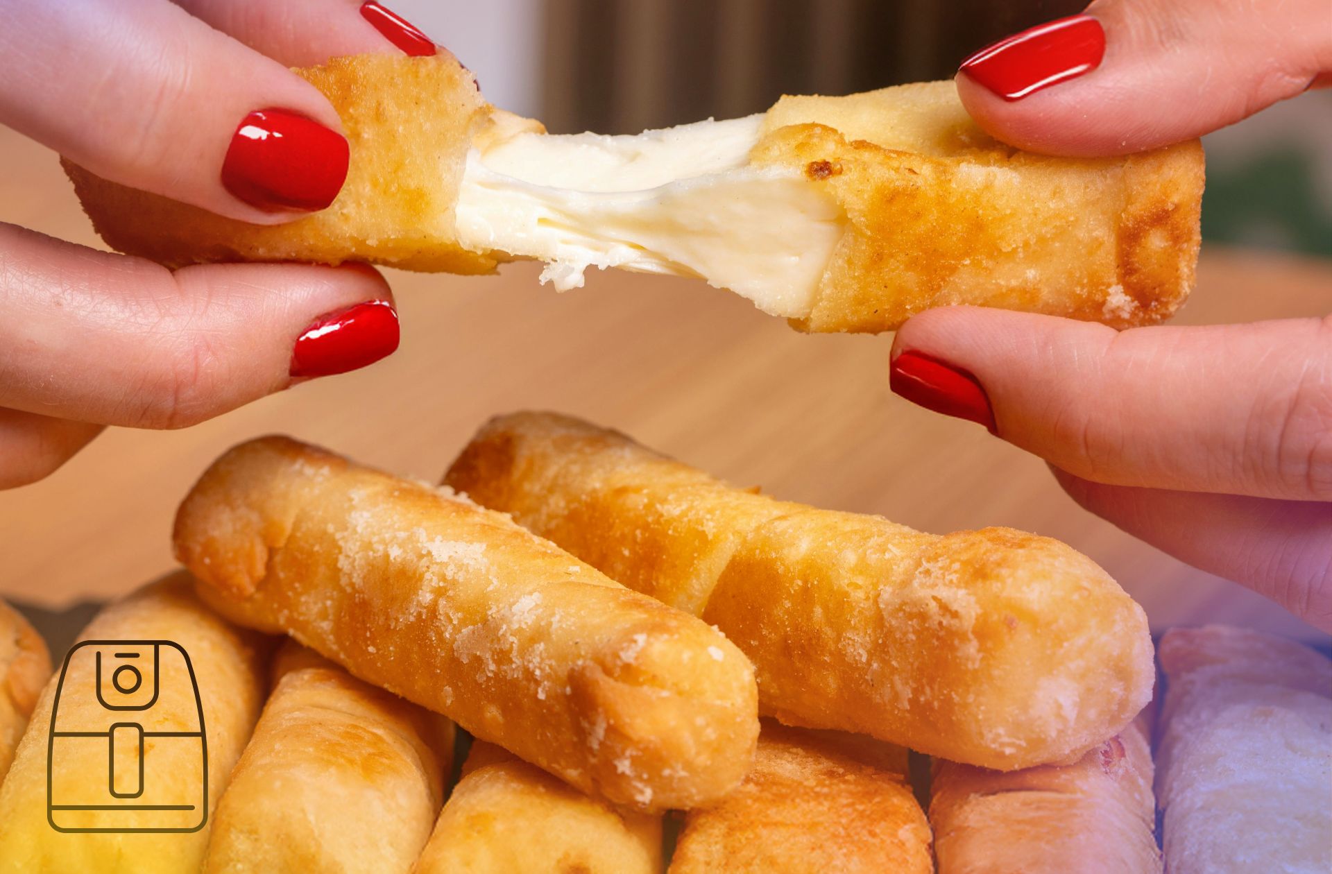 Kaasstengels uit de Airfryer