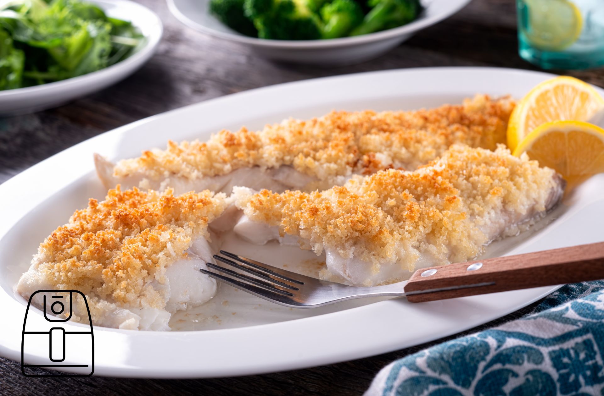 Kabeljauw in panko uit de Airfryer