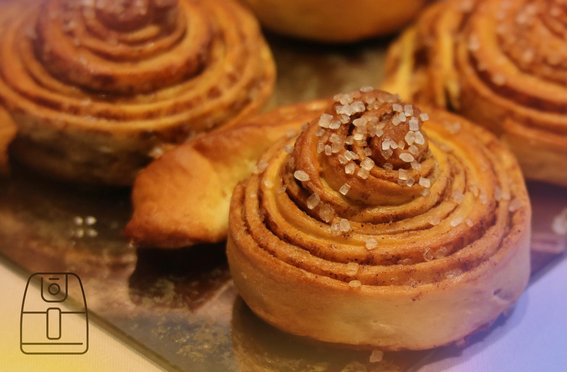 Kaneelbroodjes uit de Airfryer