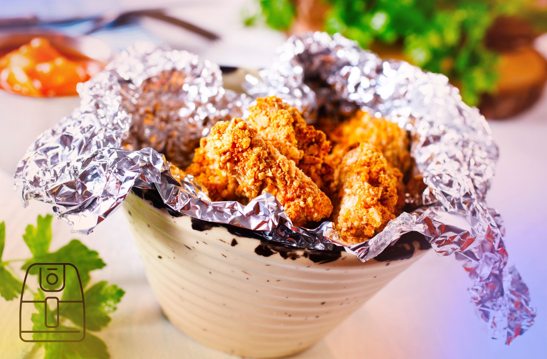 Krokante kipnuggets uit de Airfryer