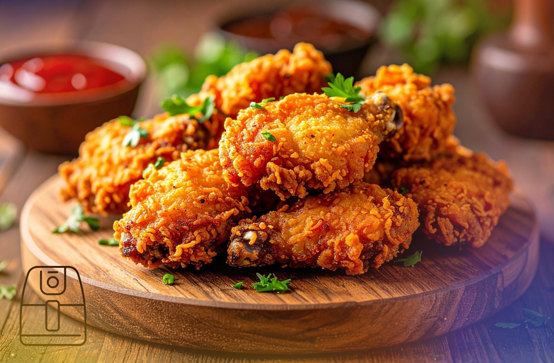 Krokante kippenvleugels uit de Airfryer