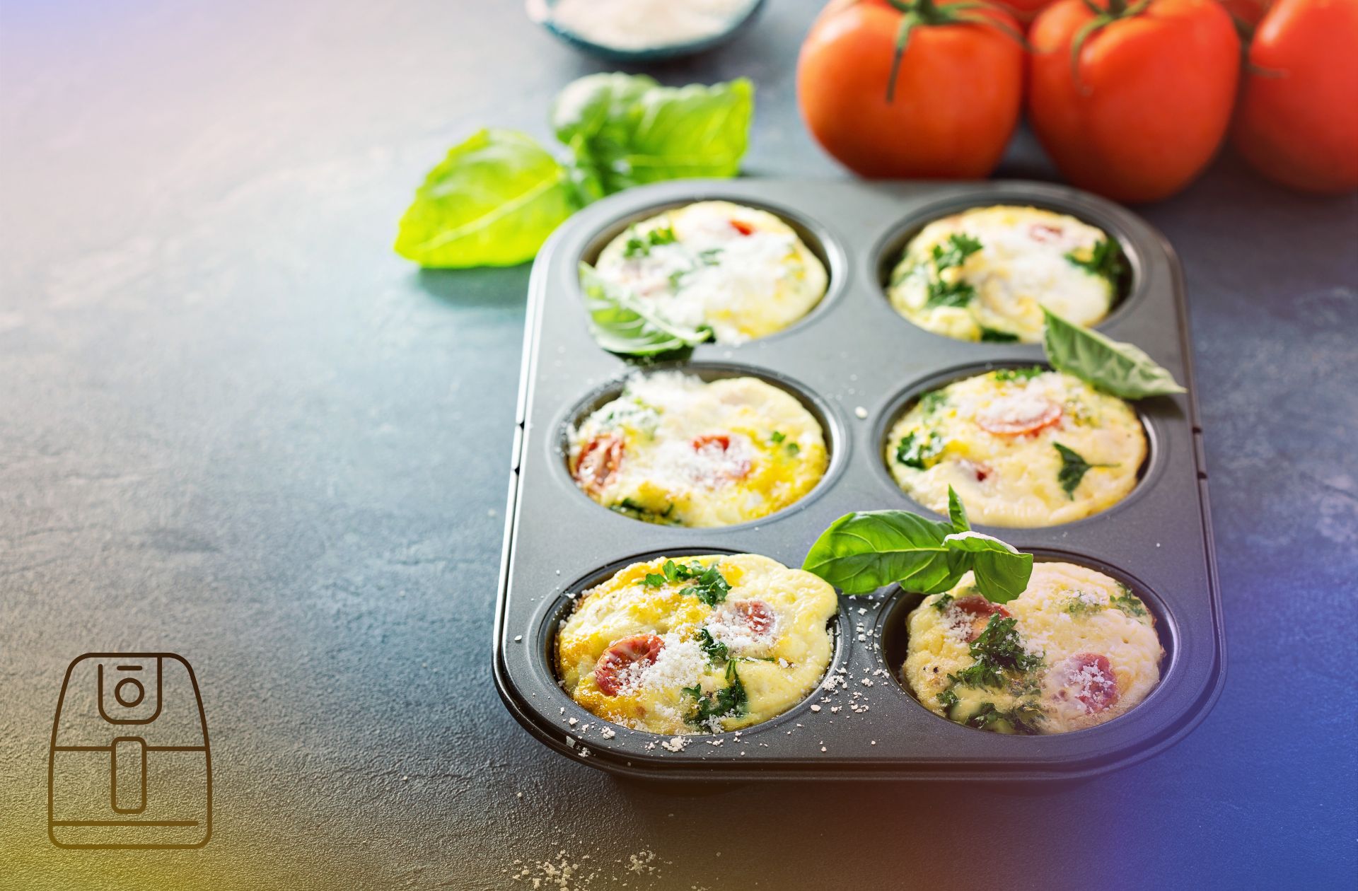 Mini frittata uit de Airfryer