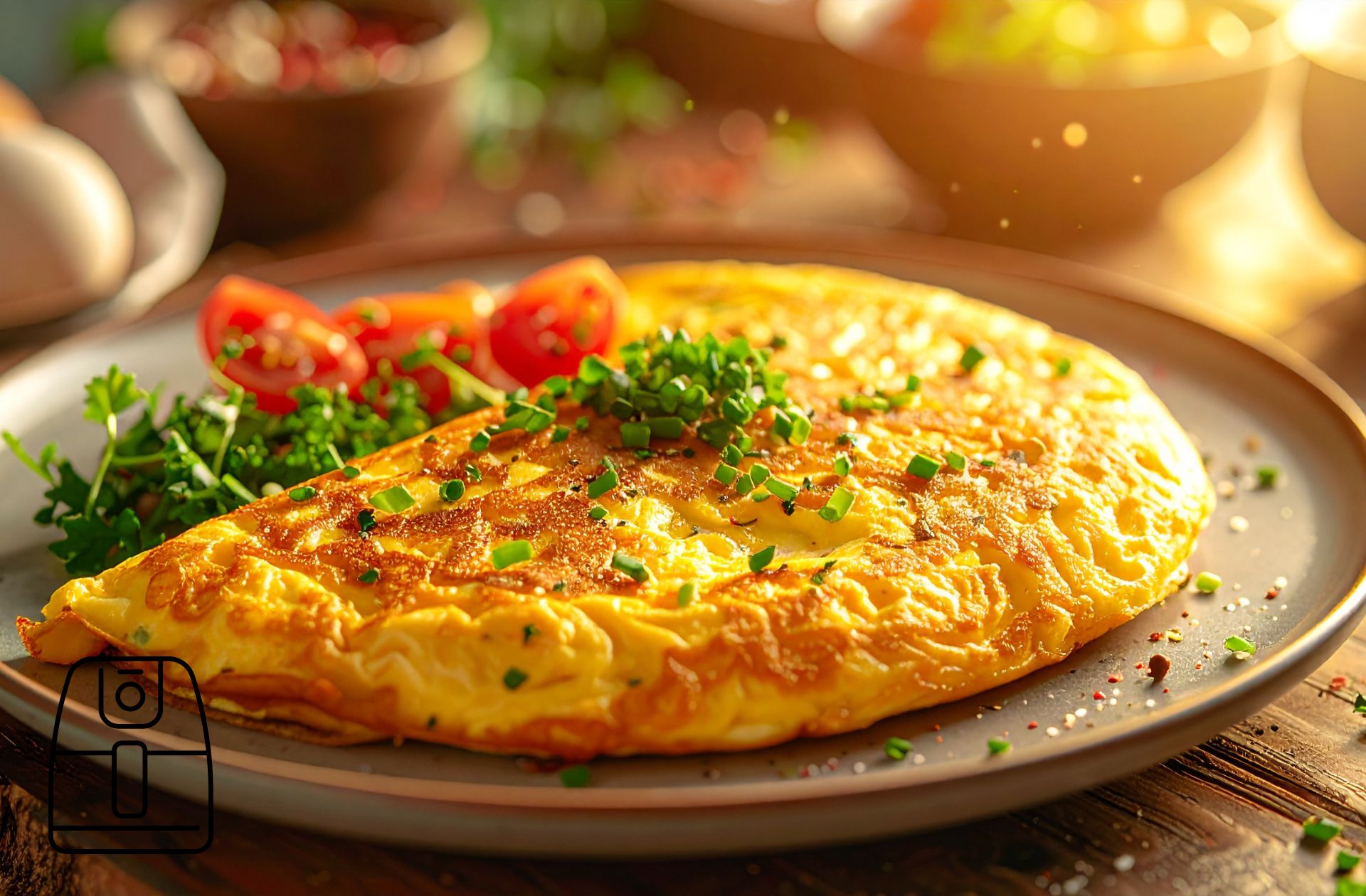 Ontbijt omelet uit de Airfryer