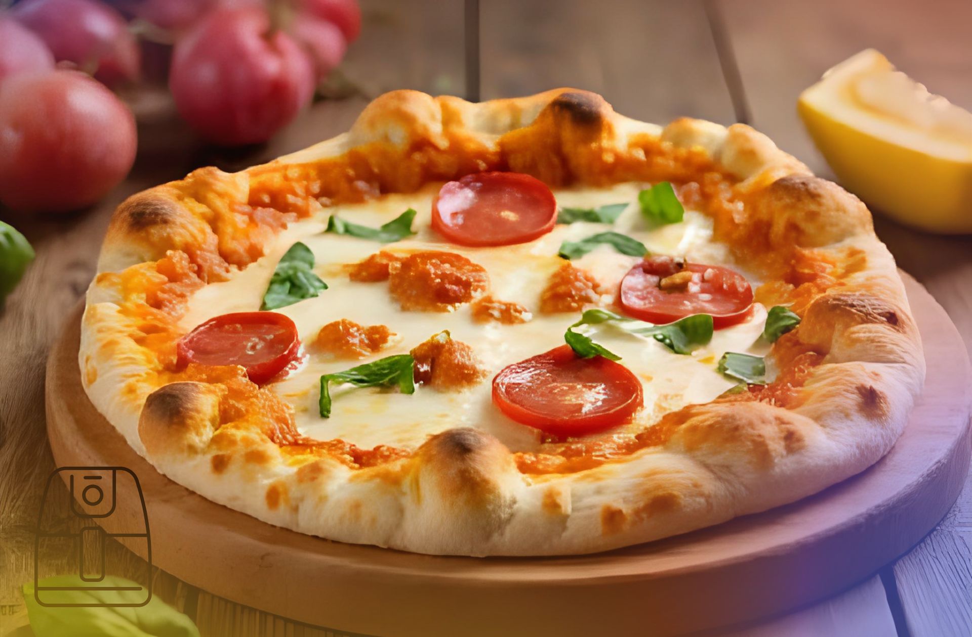 Pita pizza uit de Airfryer