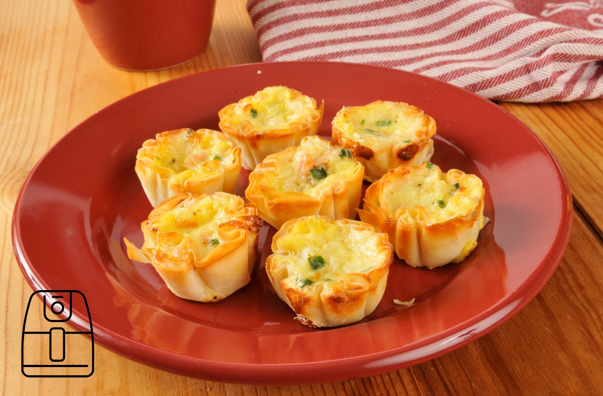 Quiche cups uit de Airfryer