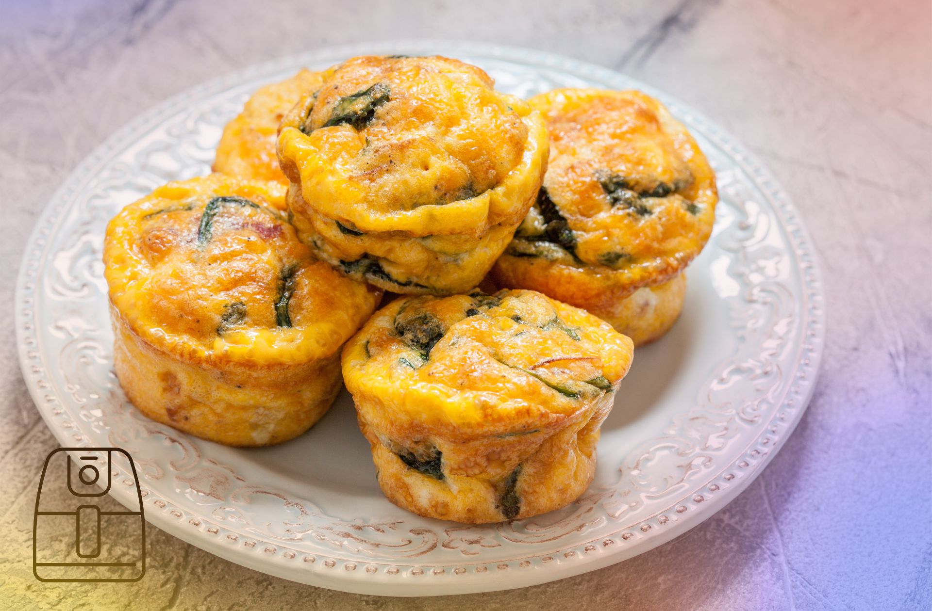 Roerei muffins uit de Airfryer