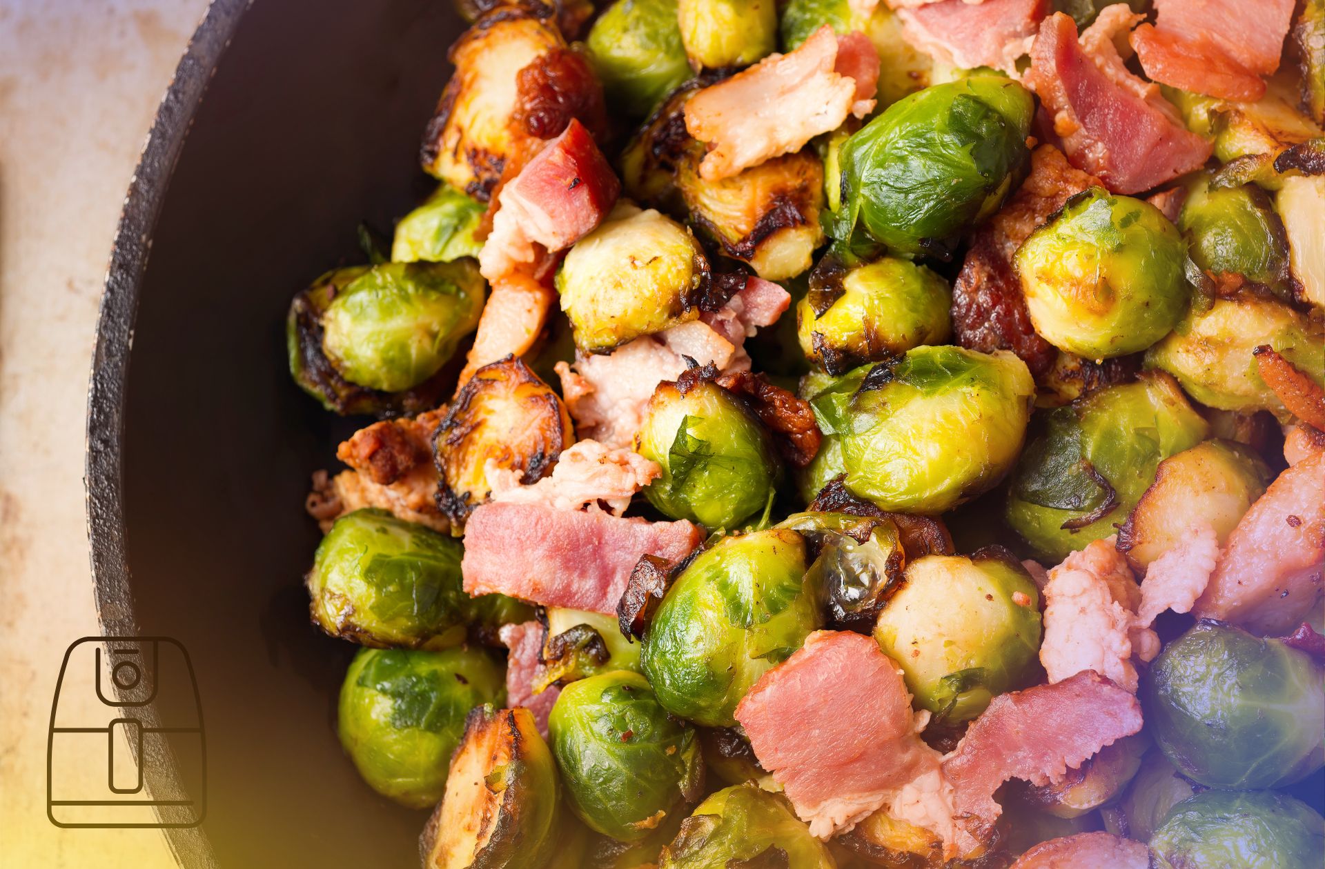 Spruitjes met spek uit de Airfryer