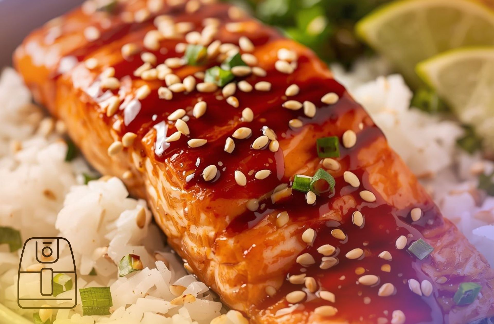 Teriyaki zalm uit de Airfryer