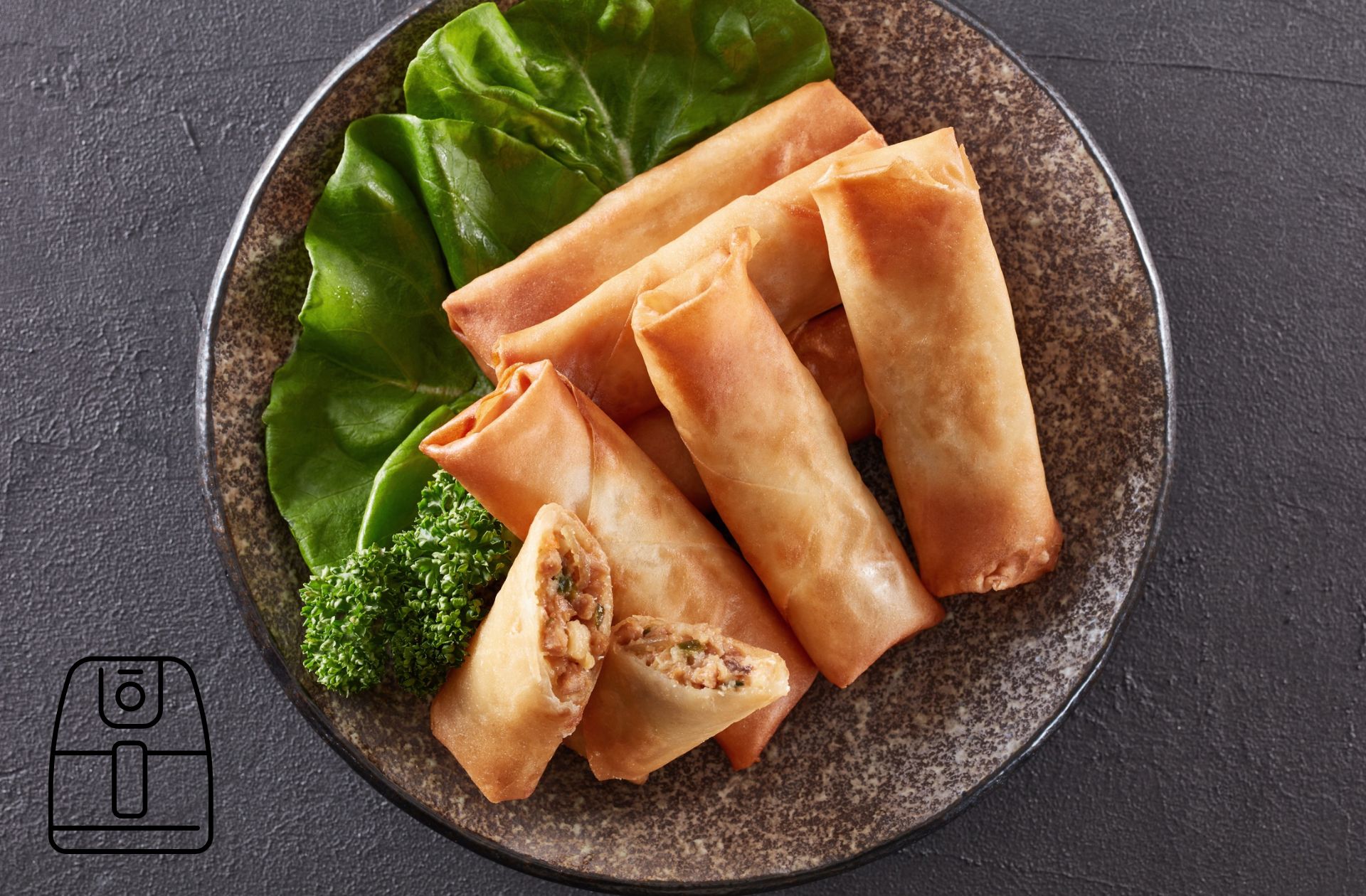 Vegan loempia's uit de Airfryer