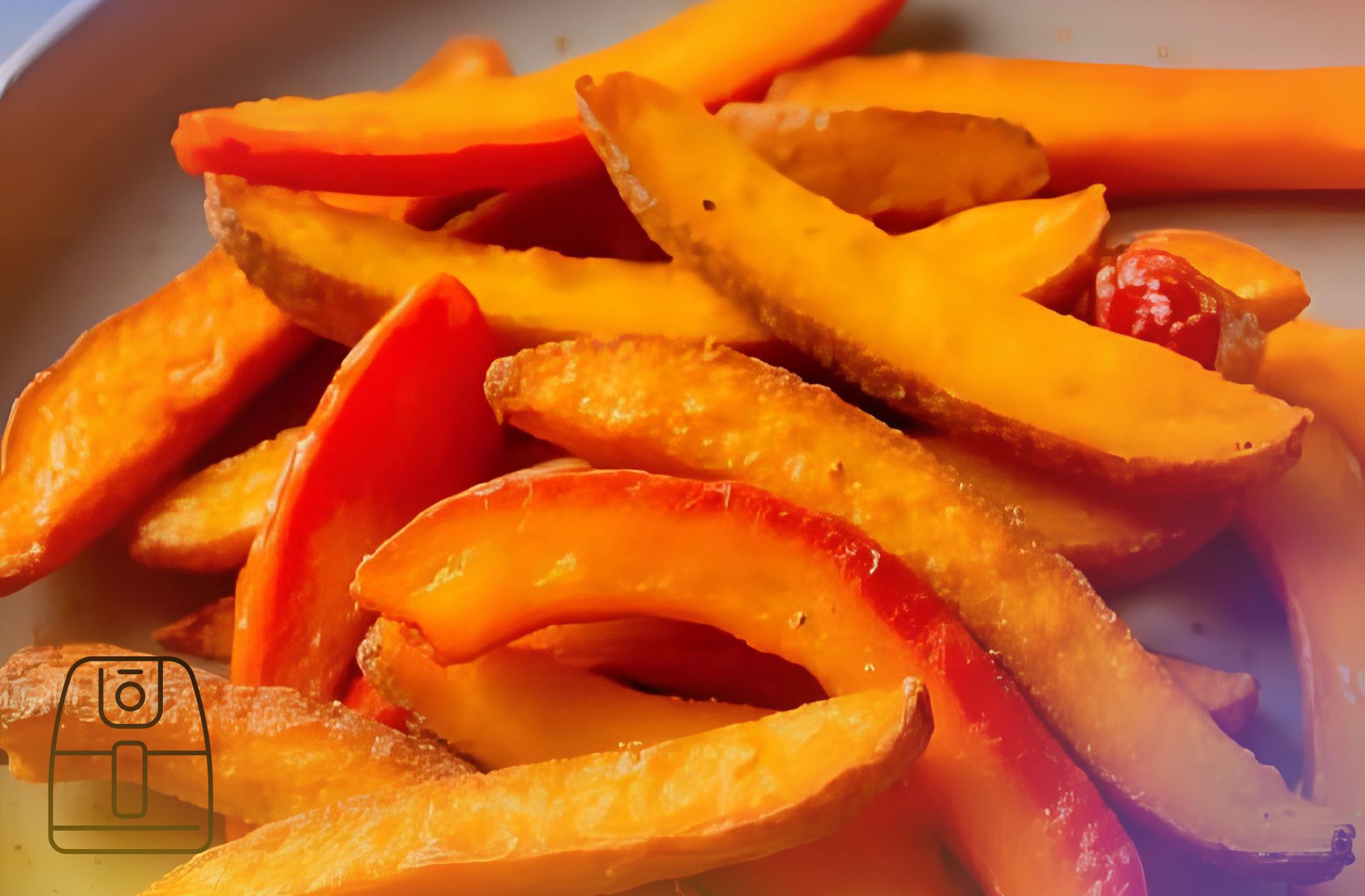 Zoete-aardappelfriet met paprika